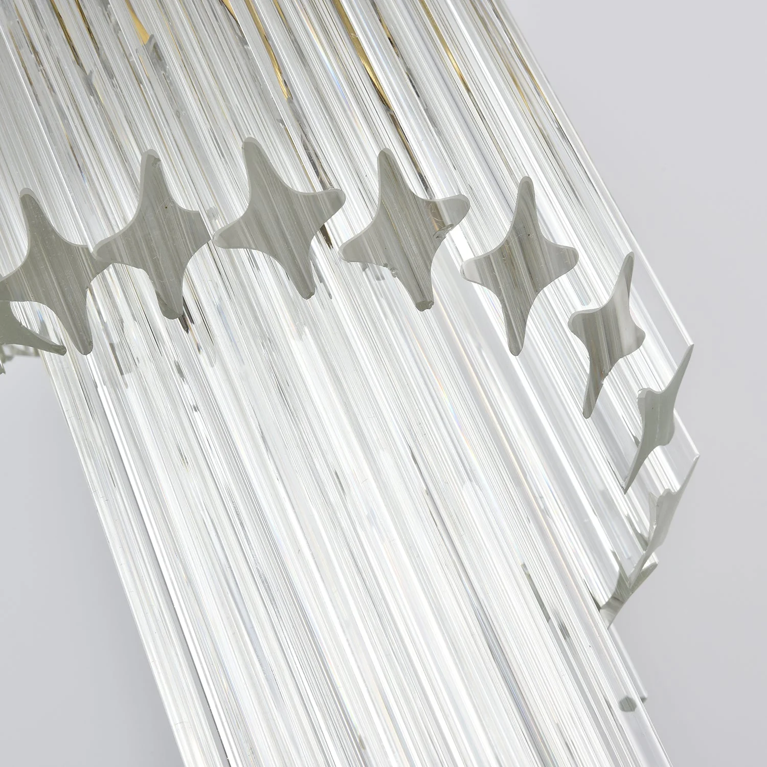 Paisley Spiral Clear Glass Chandelier - Image 2