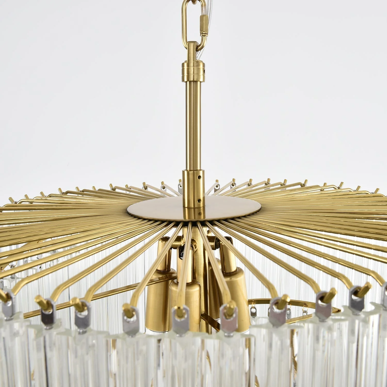 Paisley Spiral Clear Glass Chandelier - Image 20