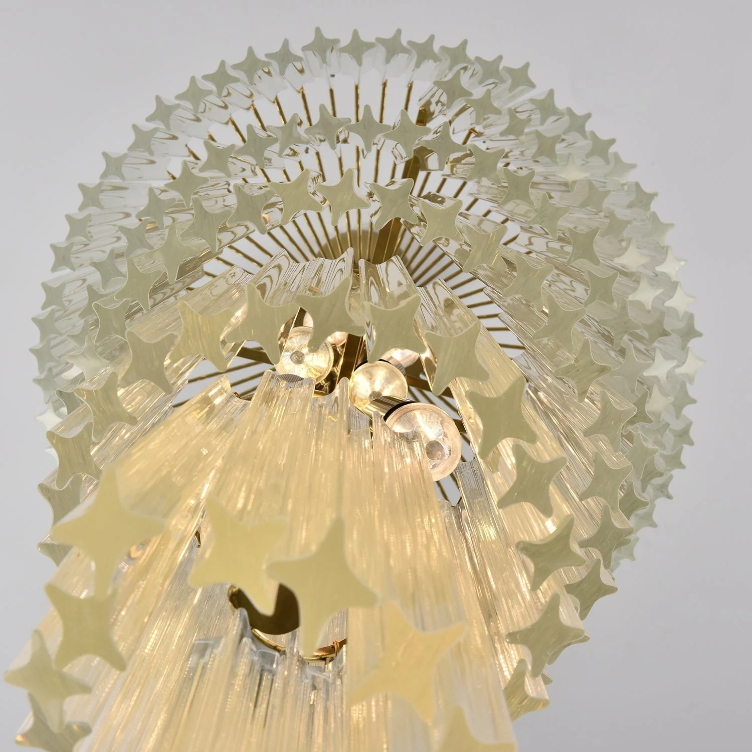 Paisley Spiral Clear Glass Chandelier - Image 5