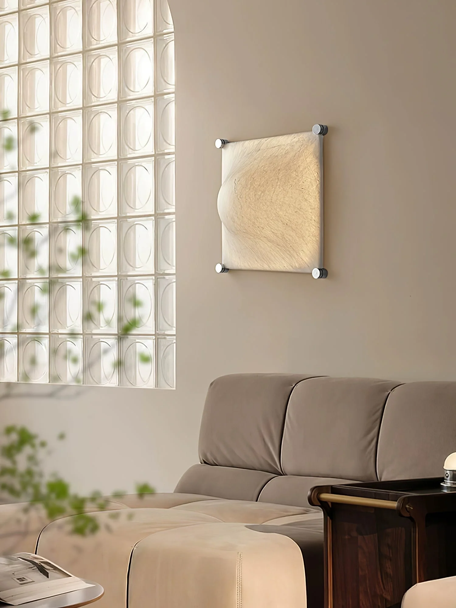 Panel Rustic Silk Wall Light - Image 11