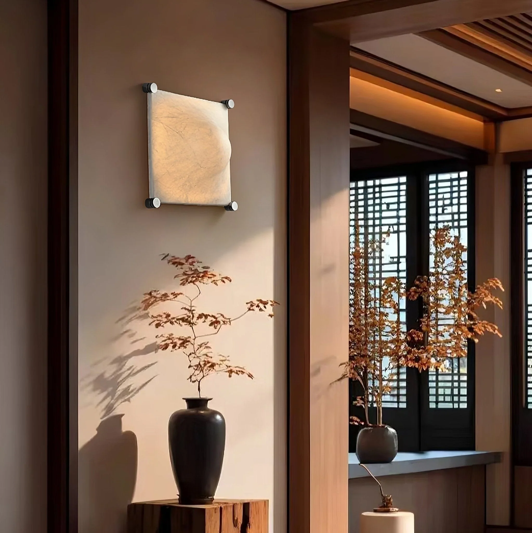 Panel Rustic Silk Wall Light - Image 15