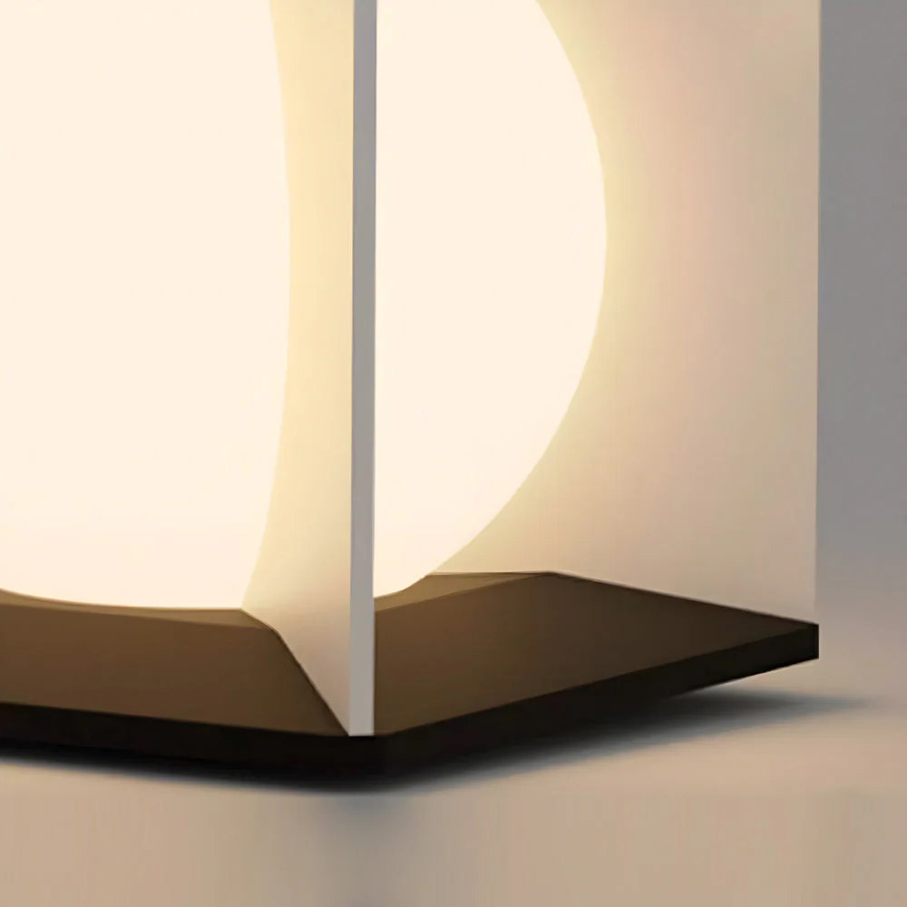 Panora Square Lampshade Steel Outdoor Pillar lights - Image 8