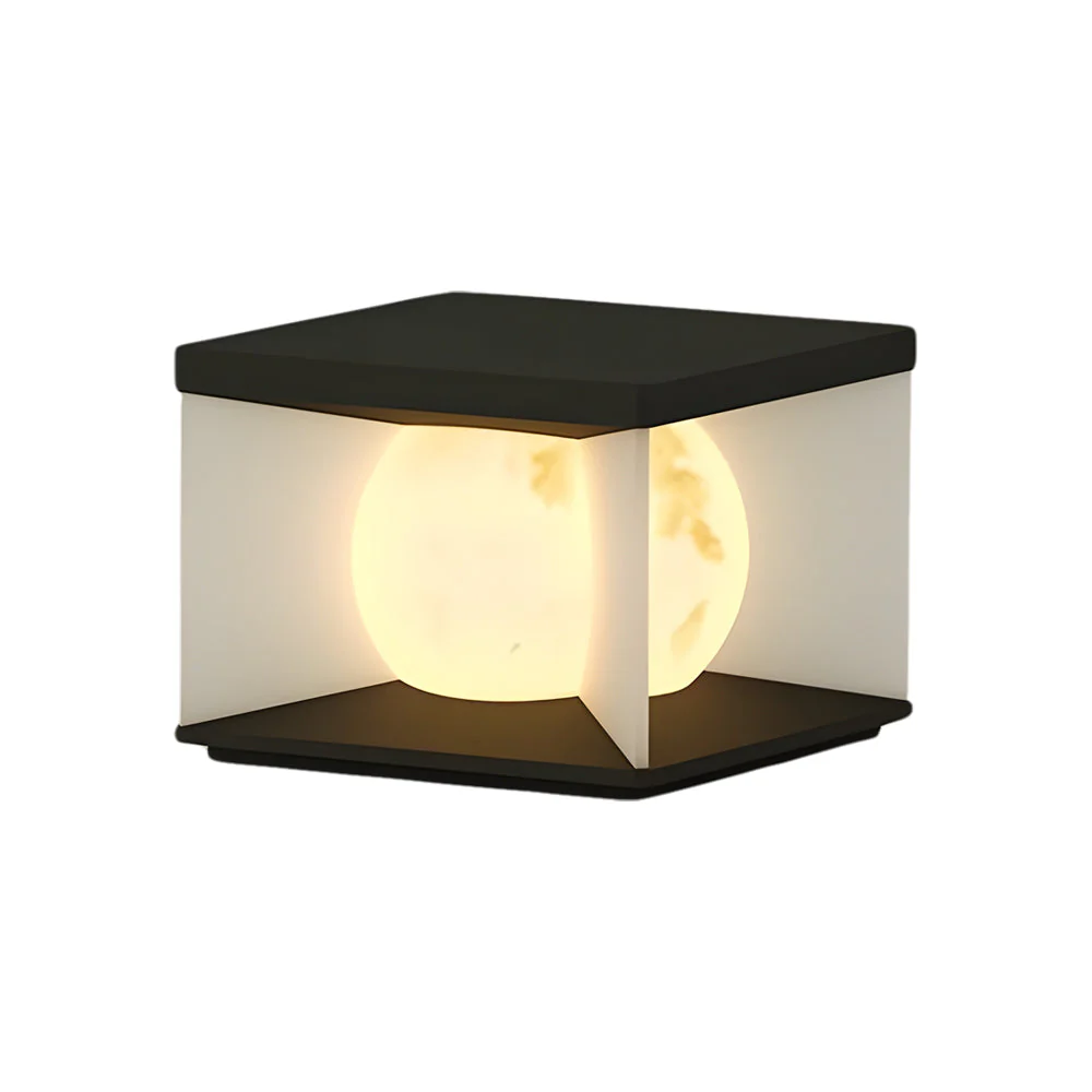 Panora Square Lampshade Steel Outdoor Pillar lights - Image 9