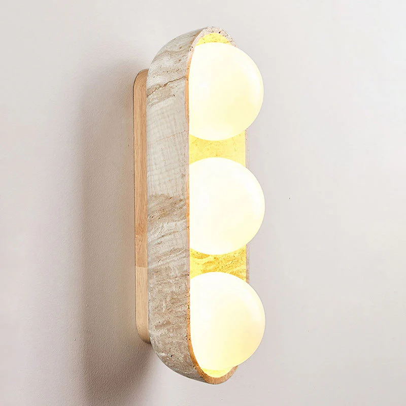 Paola Wabi-Sabi Travertine Wall Light - Image 15