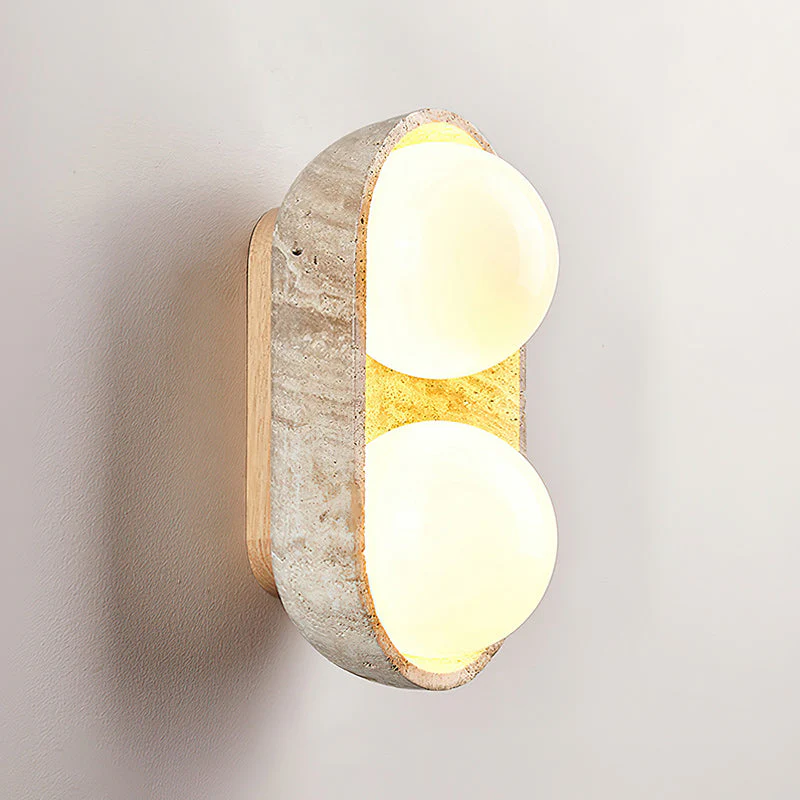 Paola Wabi-Sabi Travertine Wall Light - Image 19