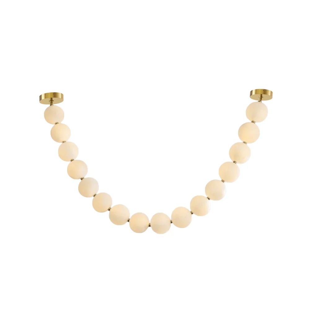 PearlCascade Glass Bead Chandelier - Image 60