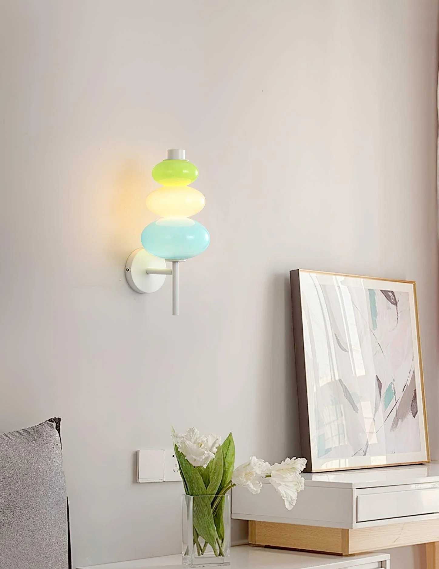 Pebble Modern Glass Wall Lamp - Image 10