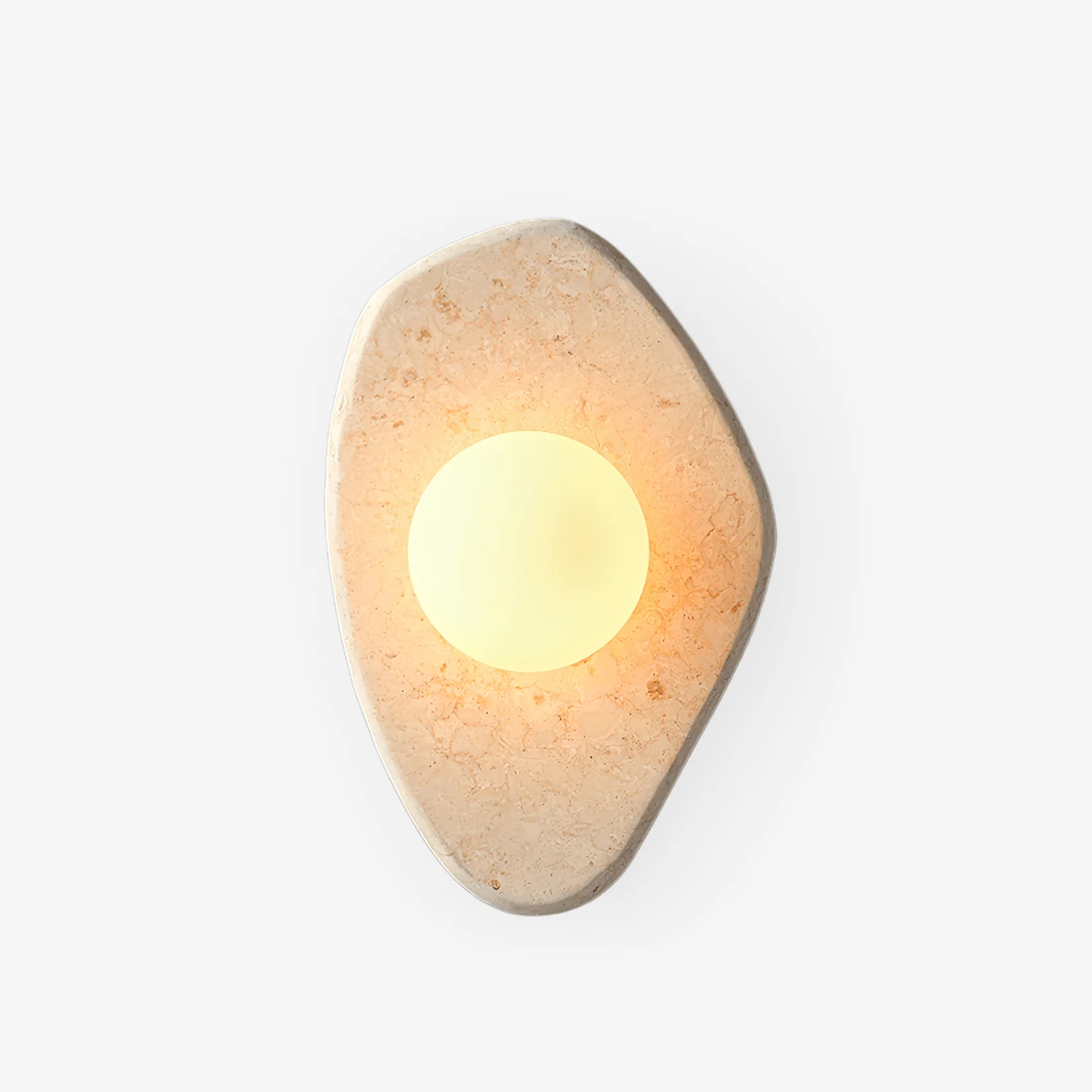 Pebble Rustic Marble Wall Light