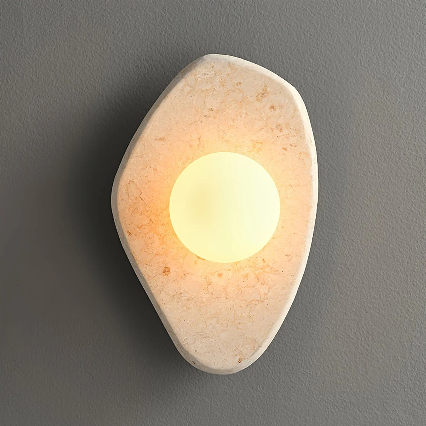 Pebble Rustic Marble Wall Light - Image 13