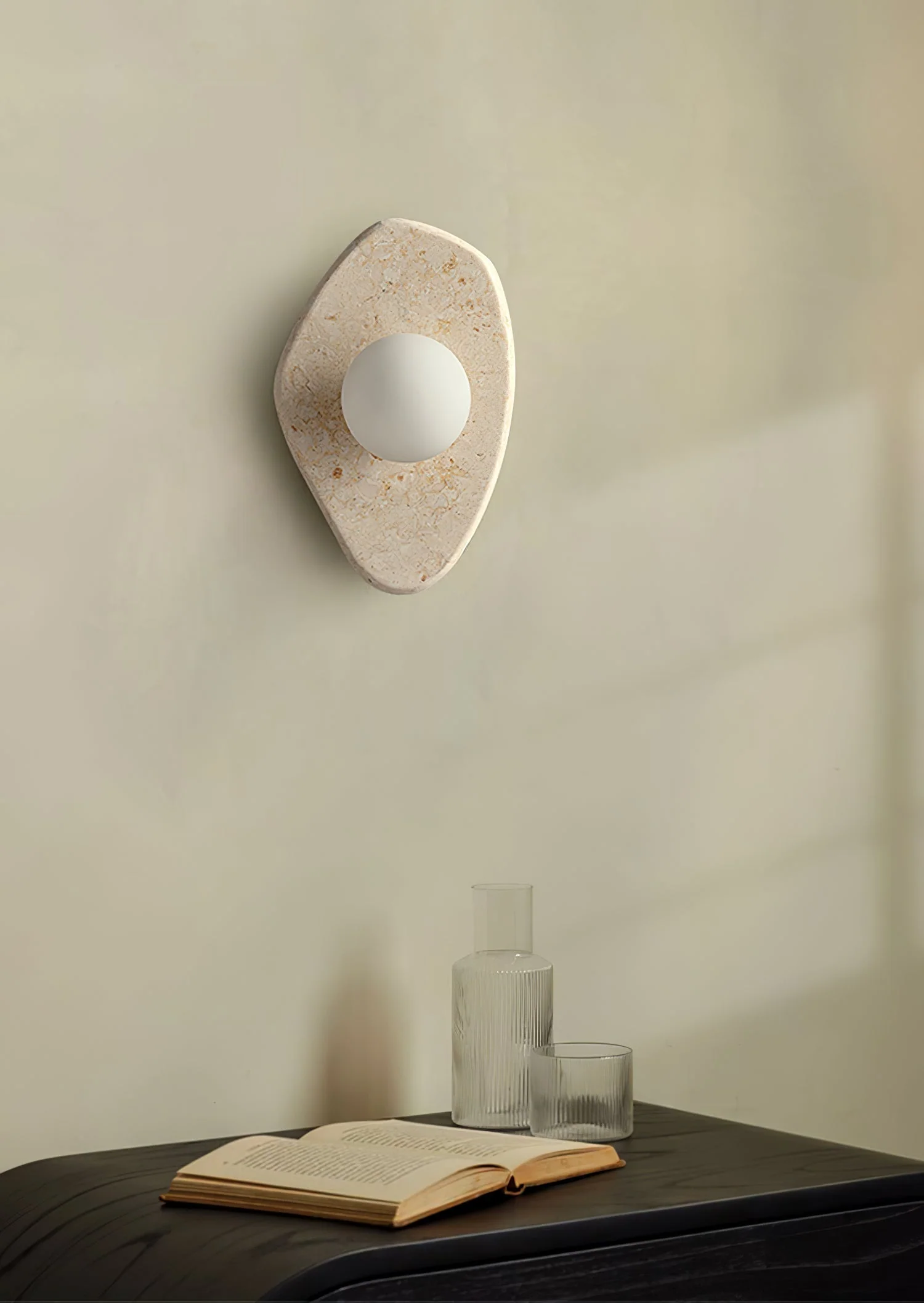 Pebble Rustic Marble Wall Light - Image 7