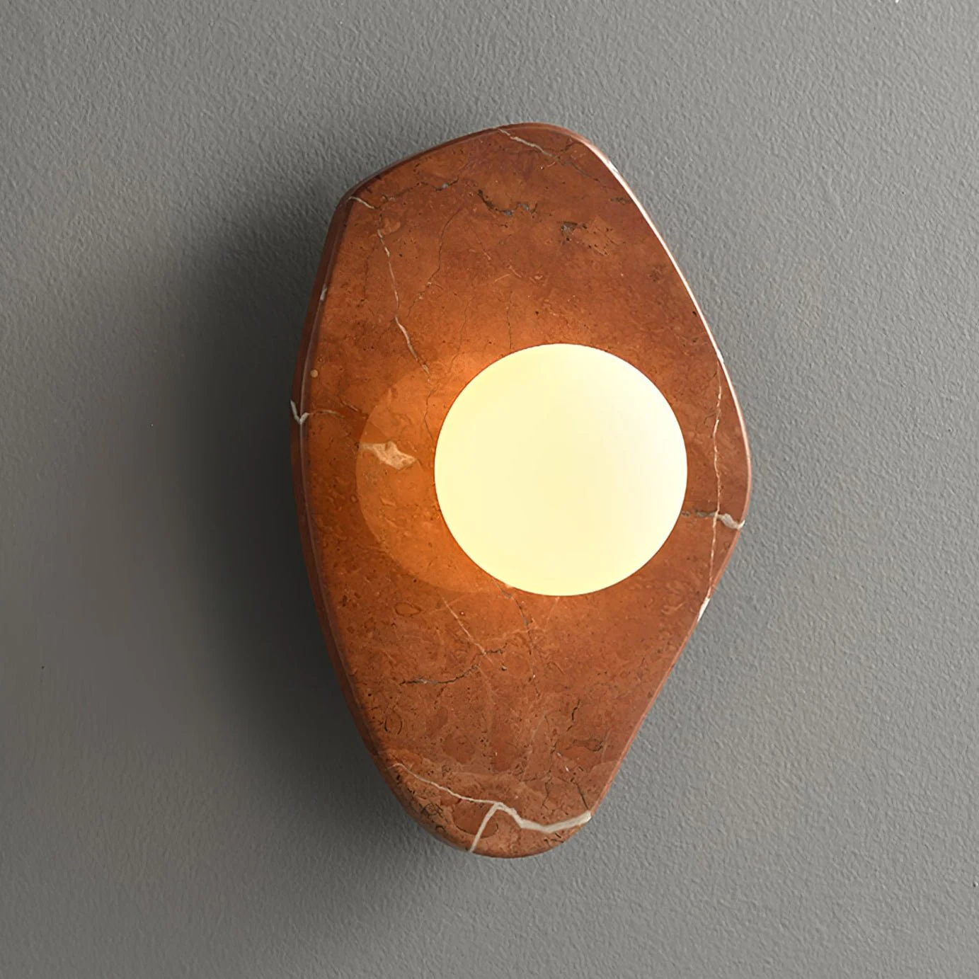 Pebble Rustic Marble Wall Light - Image 9