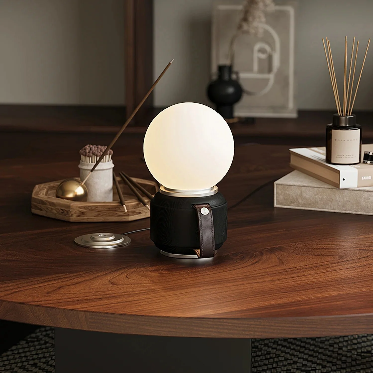 Peboland Modern Glass Table Lamp - Image 2