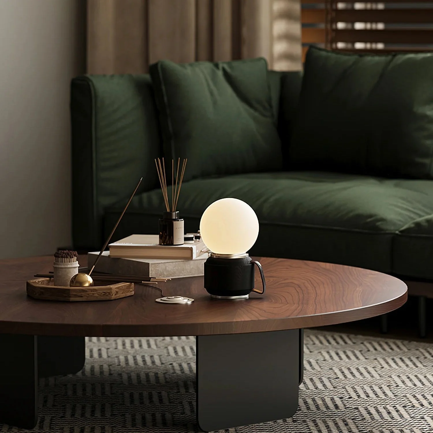 Peboland Modern Glass Table Lamp - Image 9
