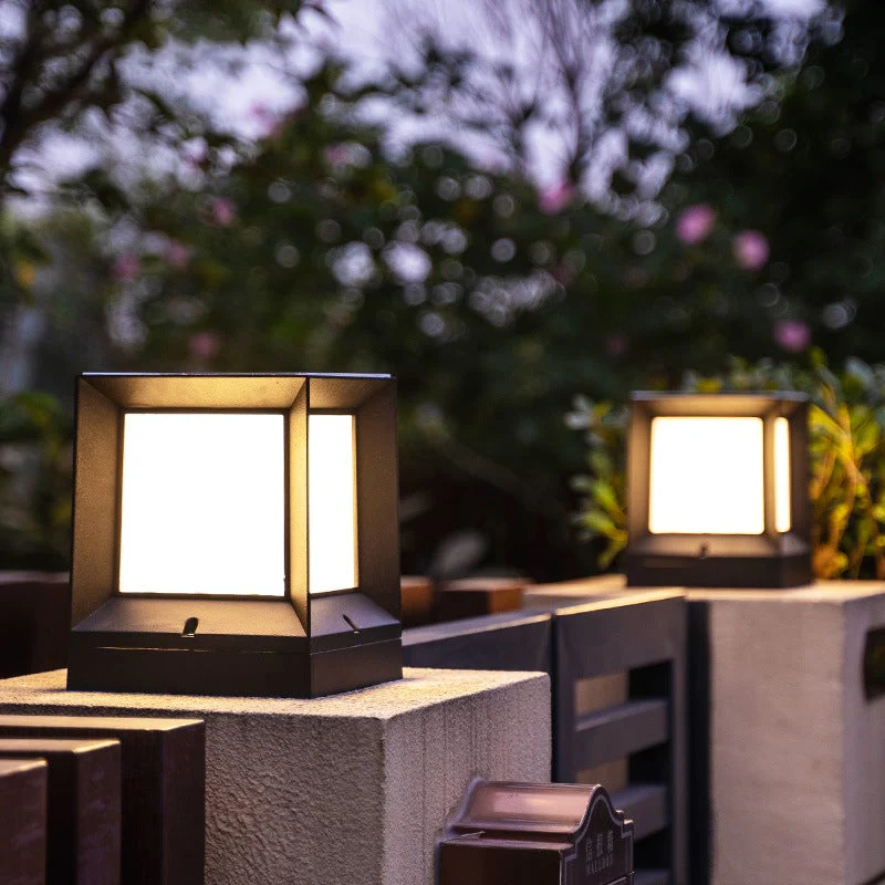 Penelope Creative Modern Outdoor Post Lamp