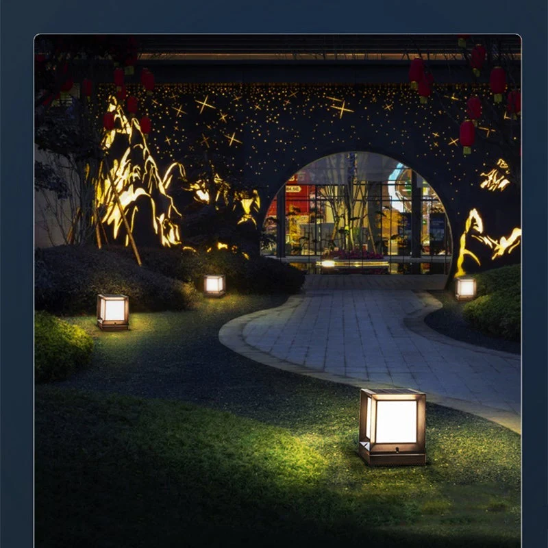 Penelope Creative Modern Outdoor Post Lamp - Image 7