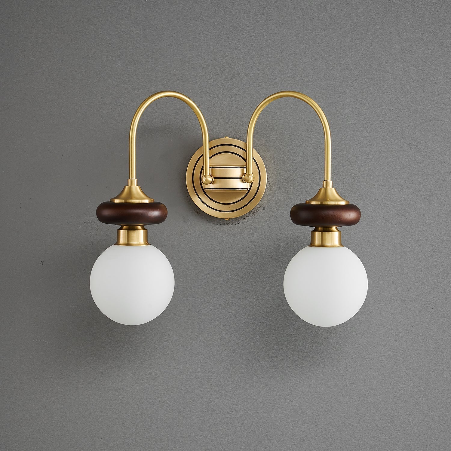 Perry Wall Lamp Premium Nordic Art Walnut Glass - Image 14