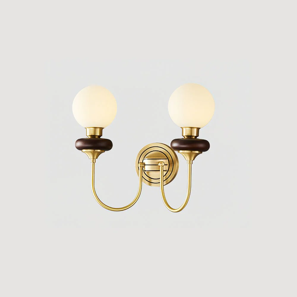 Perry Wall Lamp Premium Nordic Art Walnut Glass - Image 21