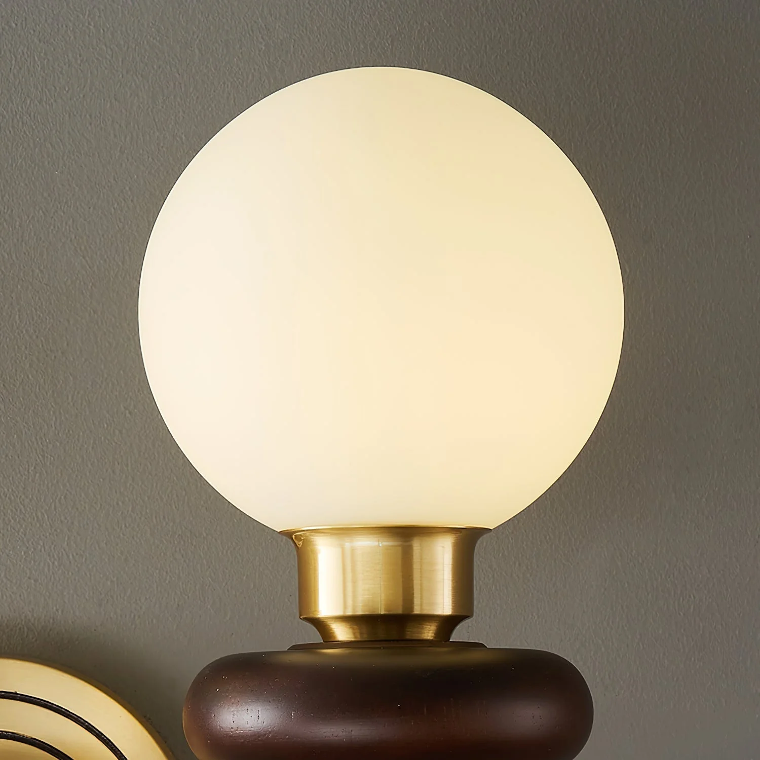 Perry Wall Lamp Premium Nordic Art Walnut Glass - Image 23