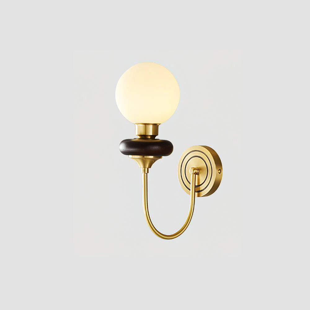 Perry Wall Lamp Premium Nordic Art Walnut Glass - Image 30