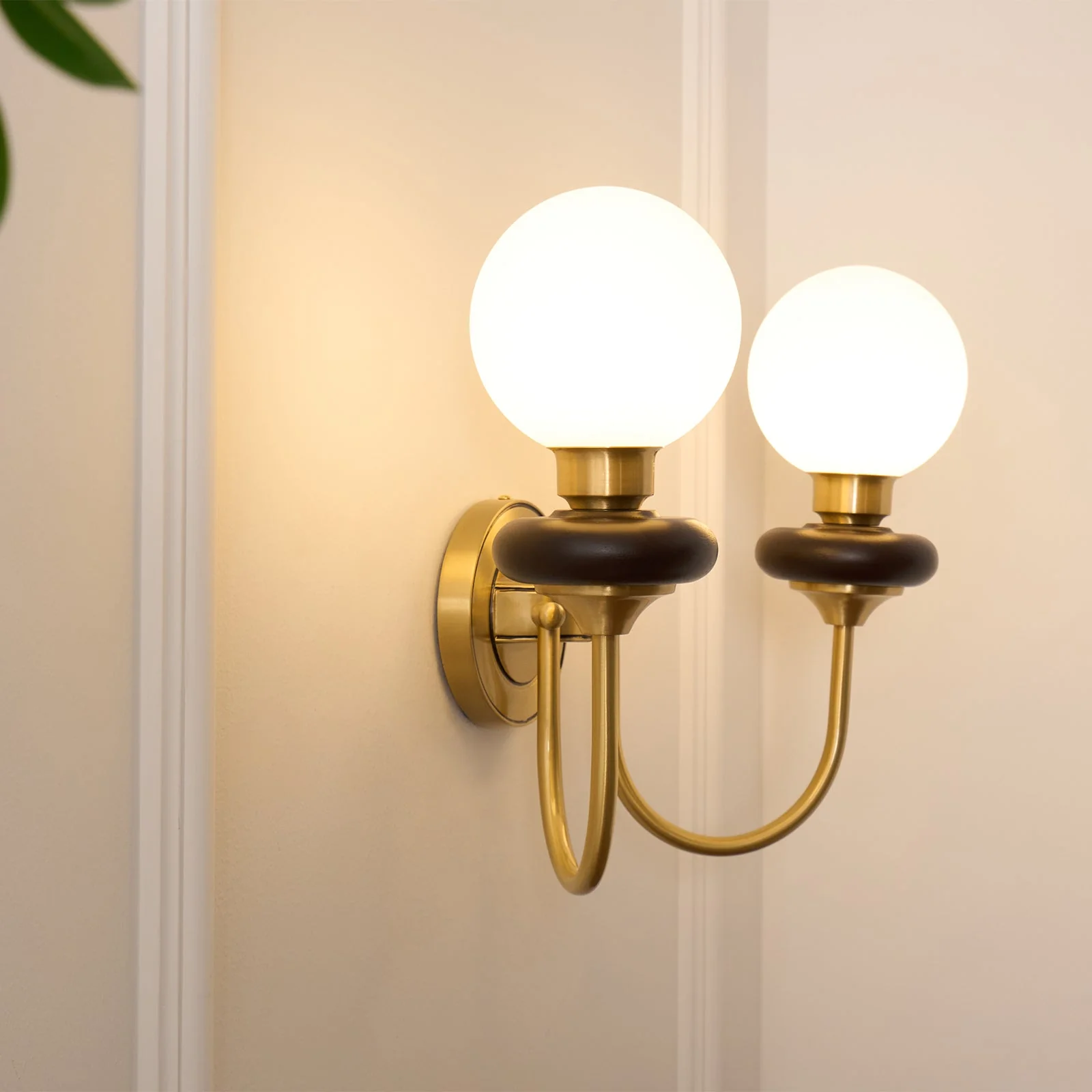 Perry Wall Lamp Premium Nordic Art Walnut Glass - Image 32