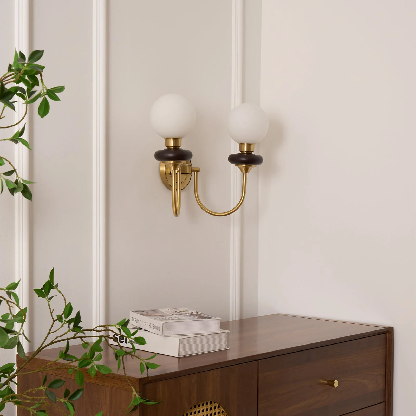 Perry Wall Lamp Premium Nordic Art Walnut Glass - Image 33