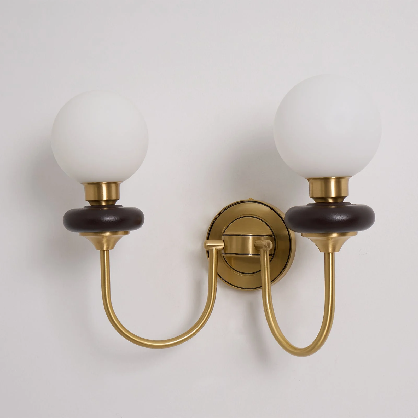 Perry Wall Lamp Premium Nordic Art Walnut Glass - Image 6