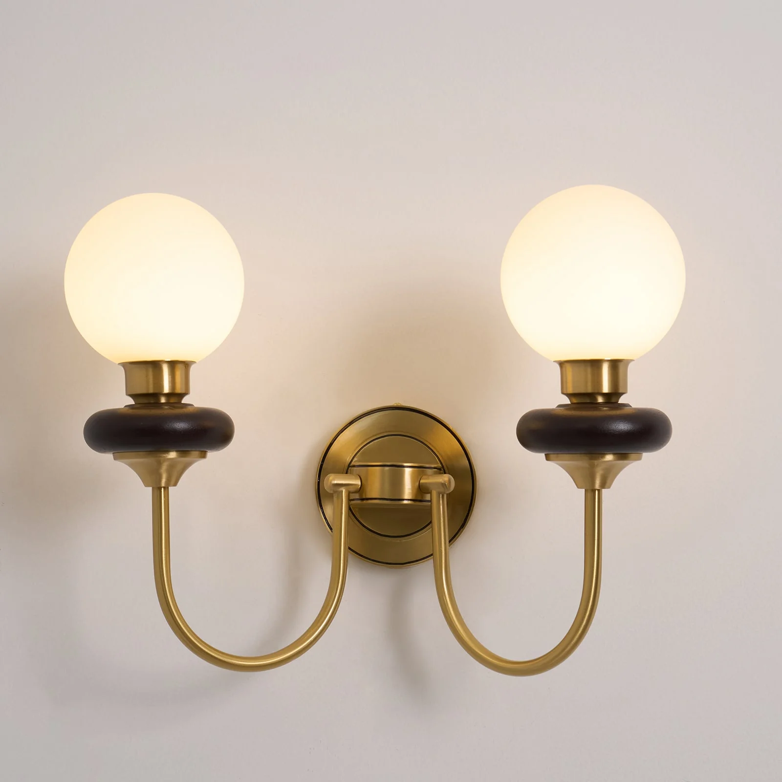 Perry Wall Lamp Premium Nordic Art Walnut Glass - Image 8