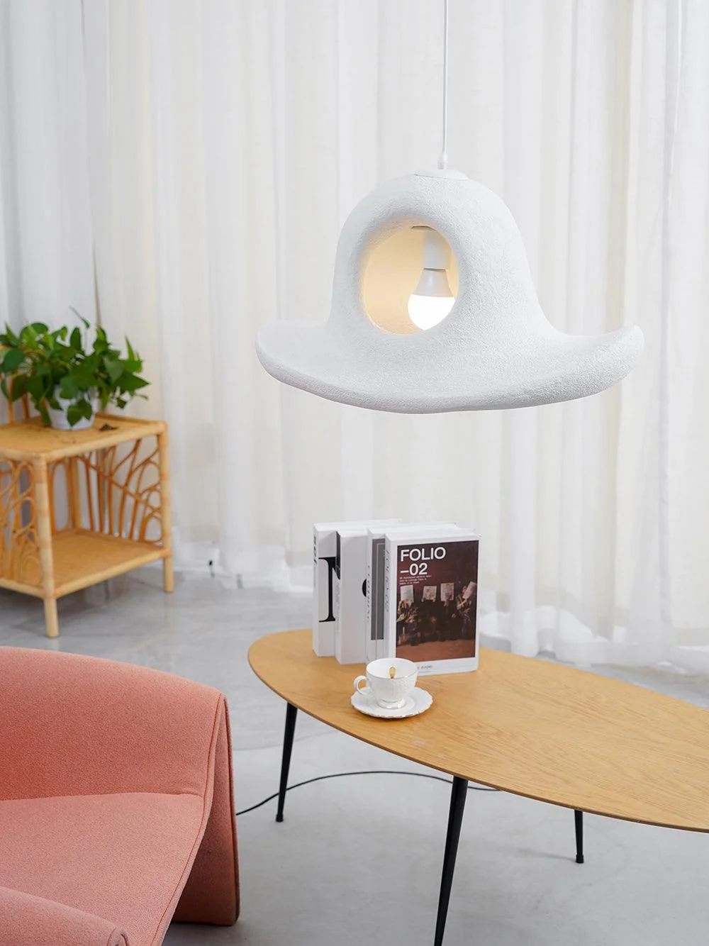 Alnorel Individual Creativity Hat Wabi Pendant Light - Image 5