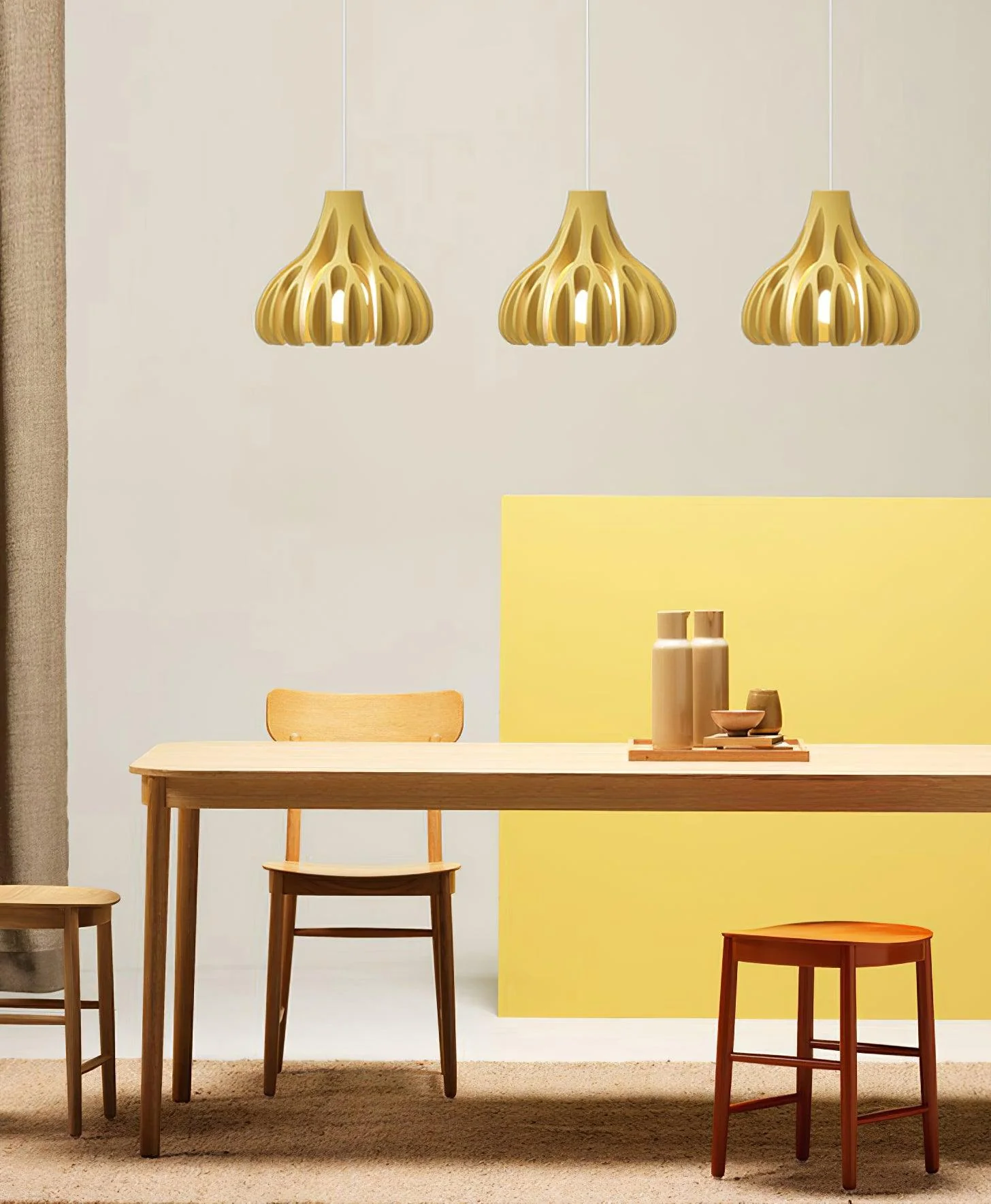 Petal Coral Resin Pendant Lamp - Image 2