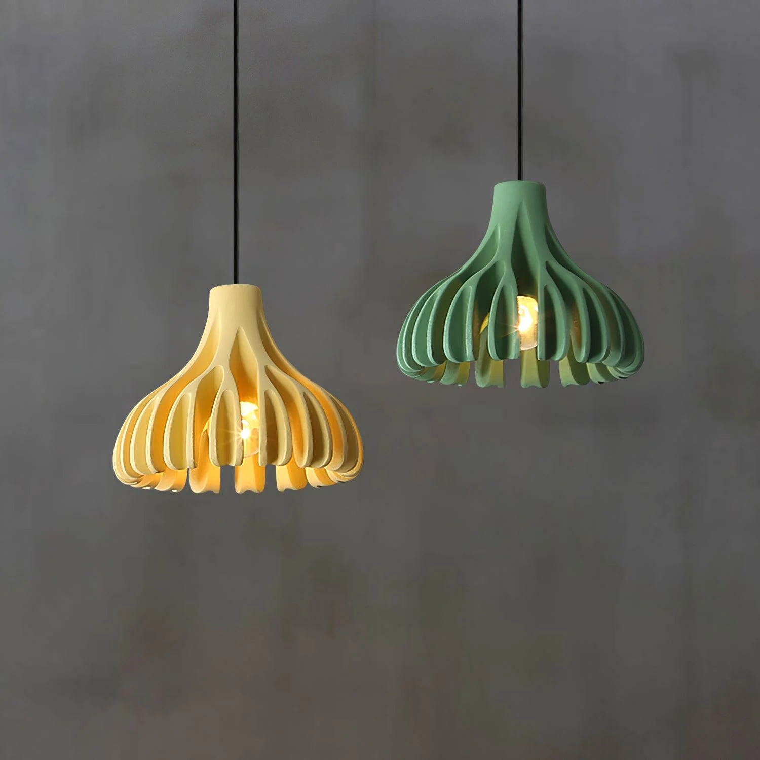 Petal Coral Resin Pendant Lamp - Image 22