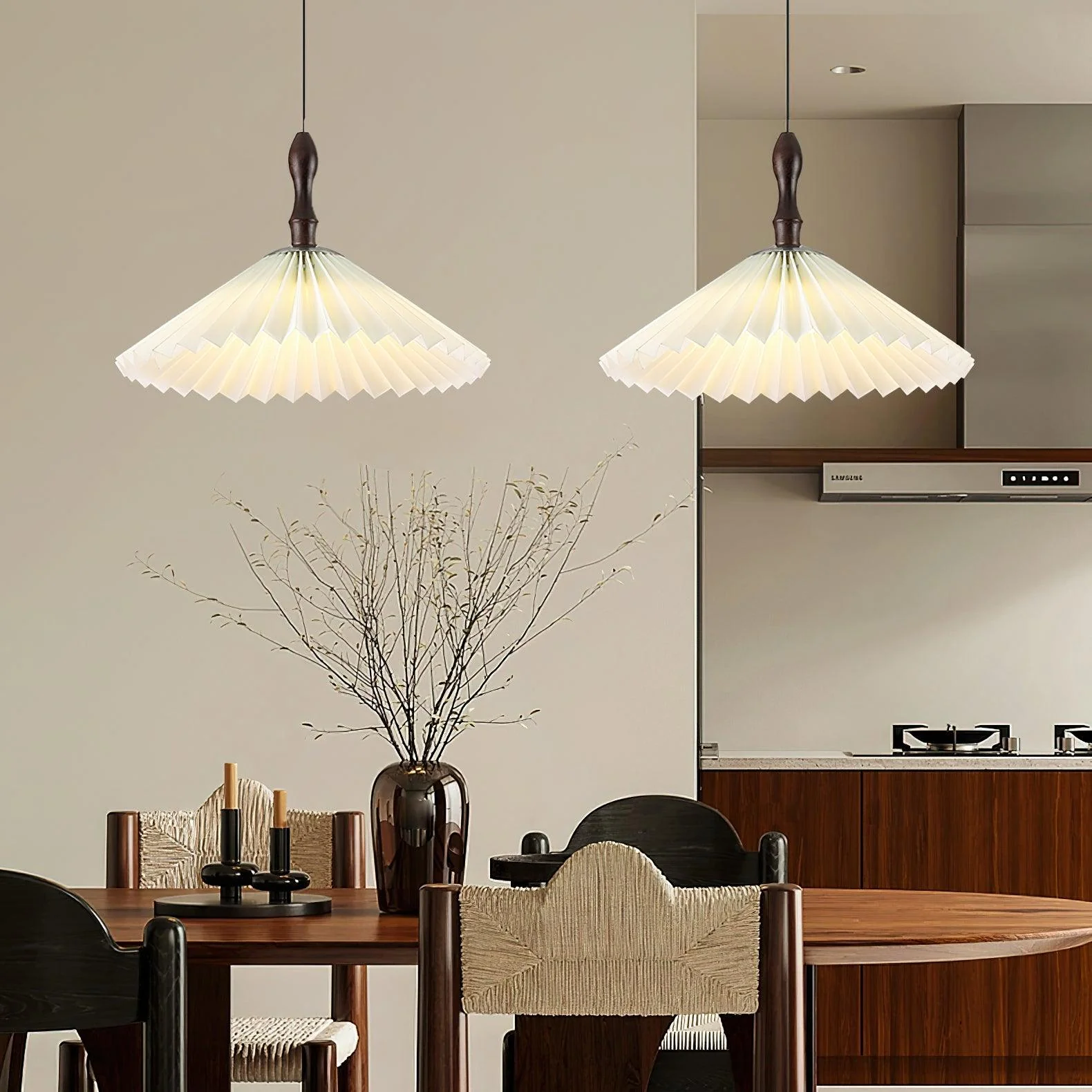 Petal Fashion Wood Pendant Lamp - Image 5
