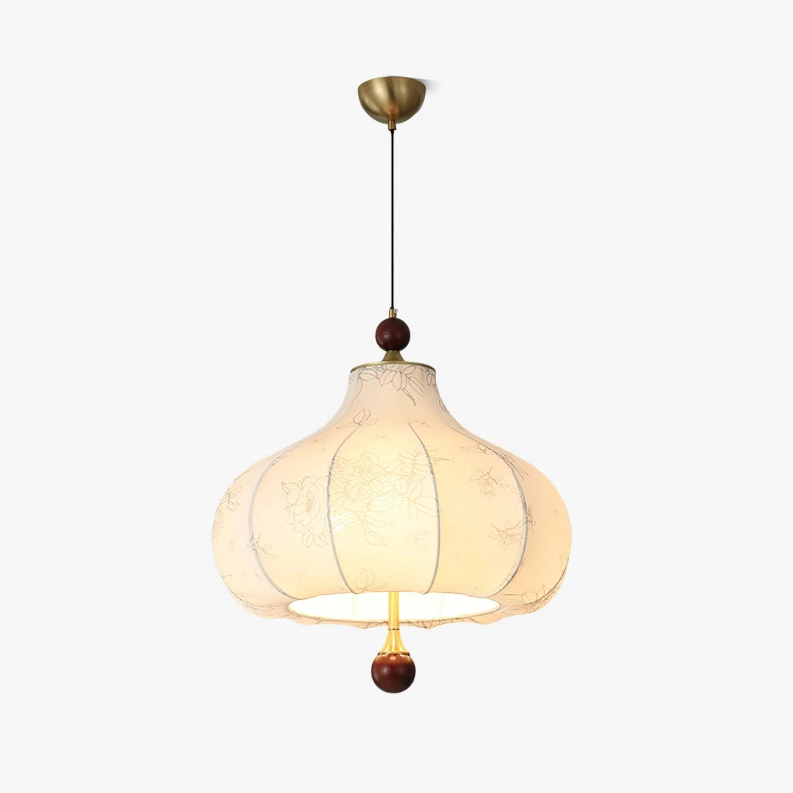 Petal Vintage Wood Pendant Lamp