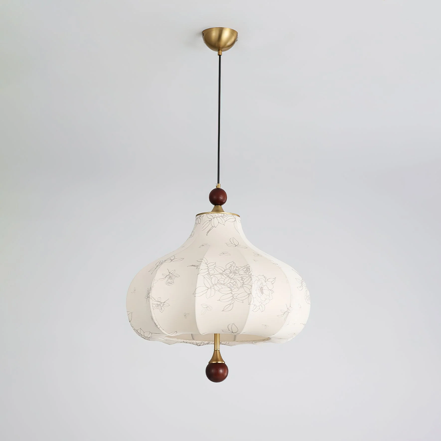 Petal Vintage Wood Pendant Lamp - Image 10