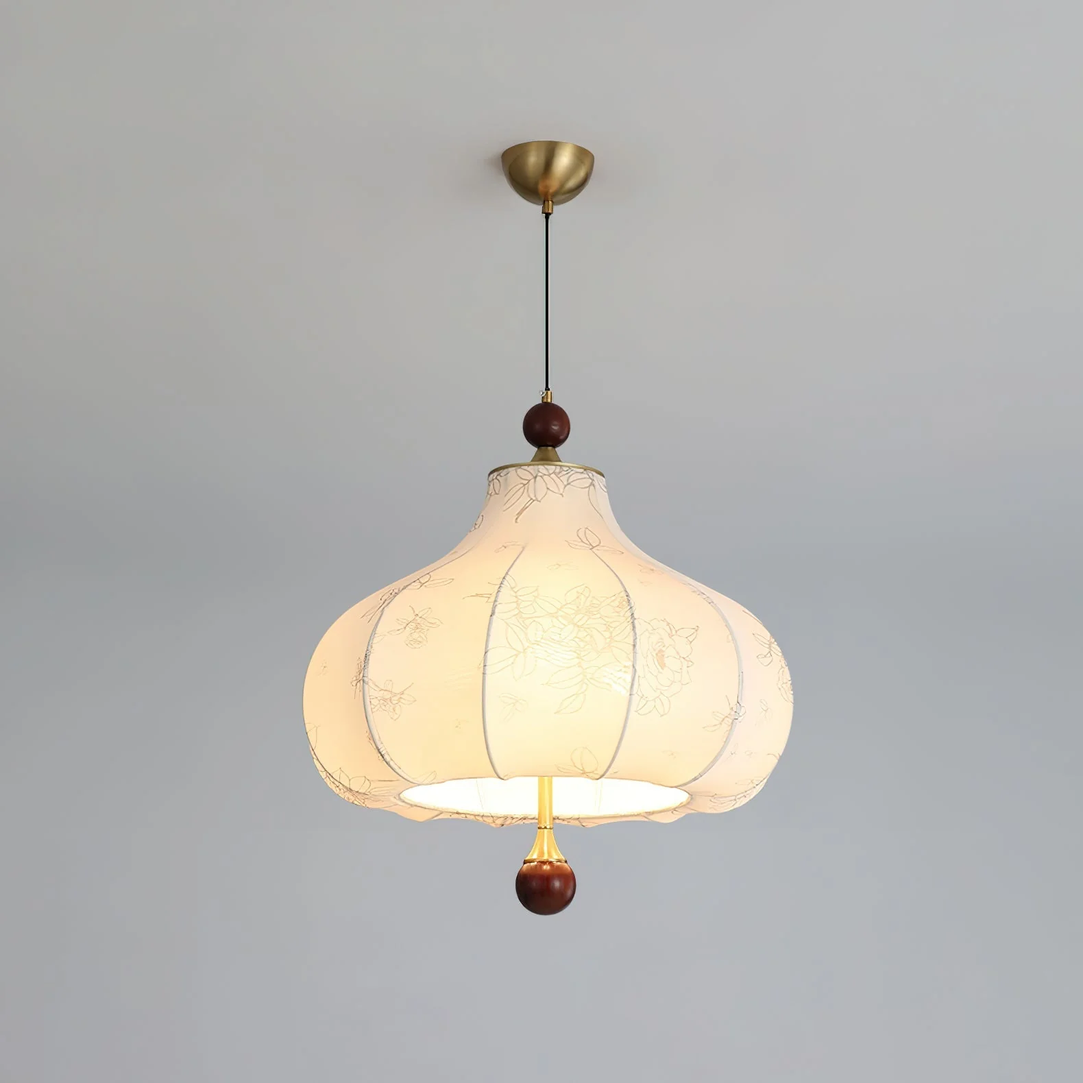 Petal Vintage Wood Pendant Lamp - Image 14