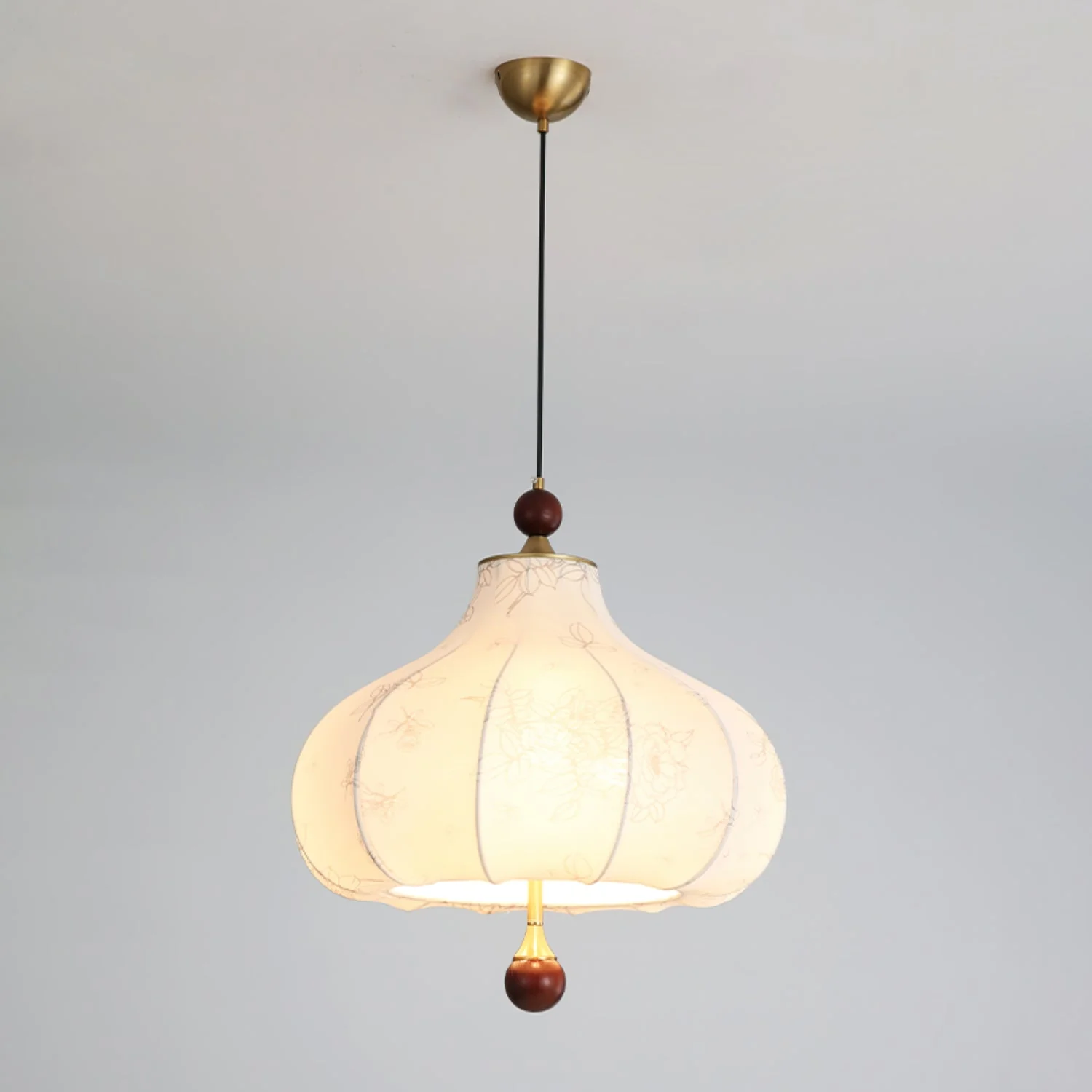 Petal Vintage Wood Pendant Lamp - Image 15