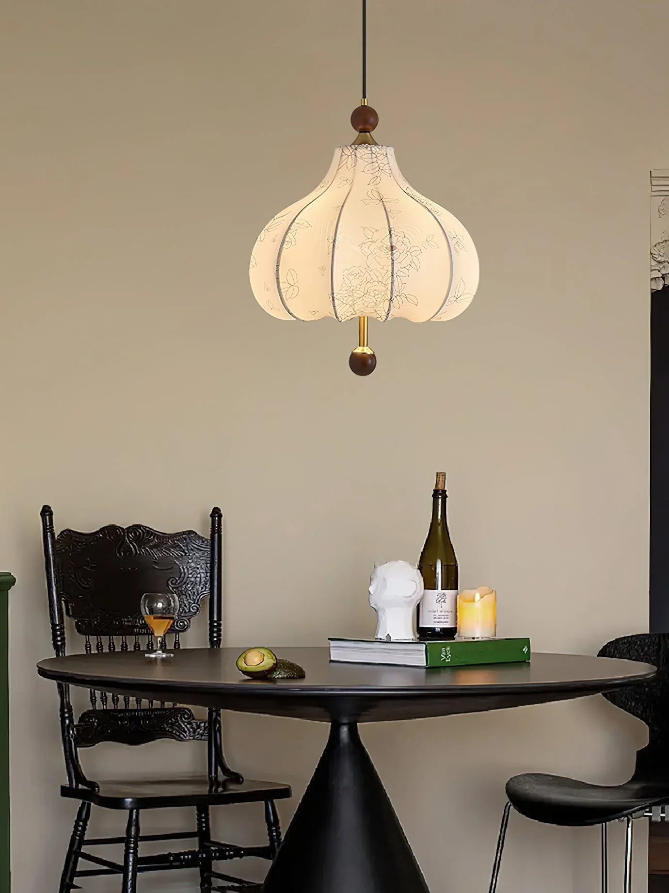 Petal Vintage Wood Pendant Lamp - Image 2