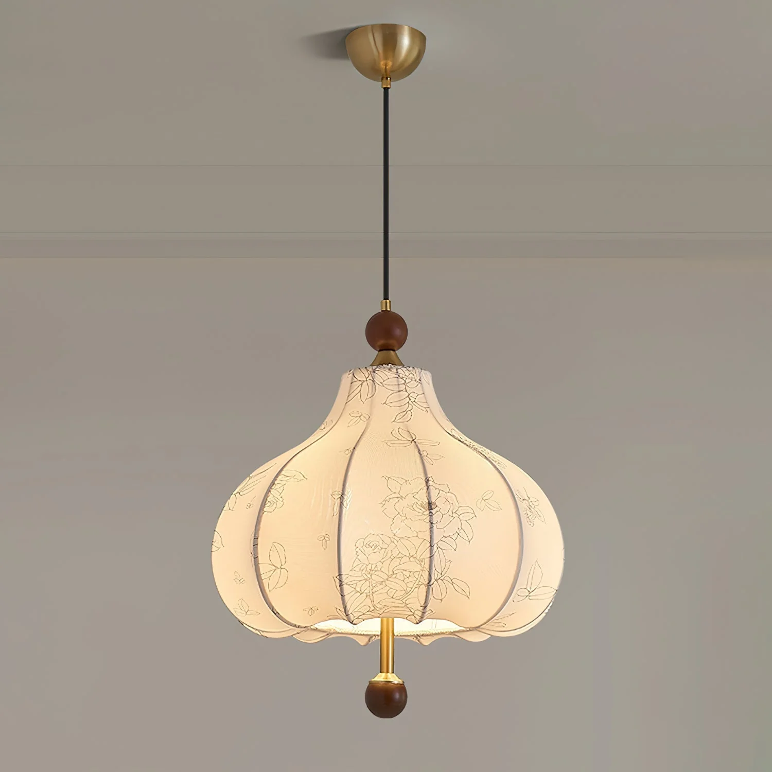 Petal Vintage Wood Pendant Lamp - Image 23