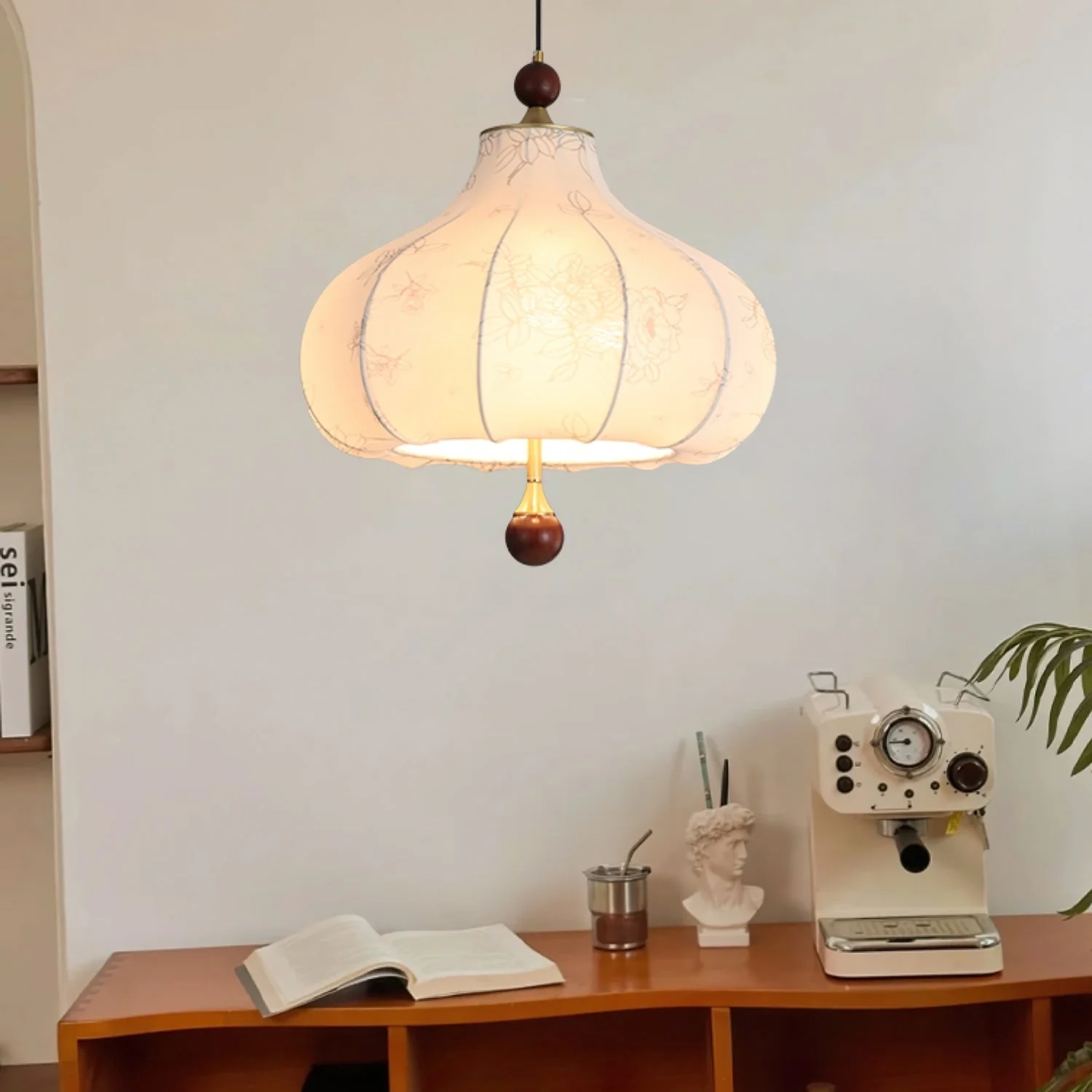 Petal Vintage Wood Pendant Lamp - Image 29