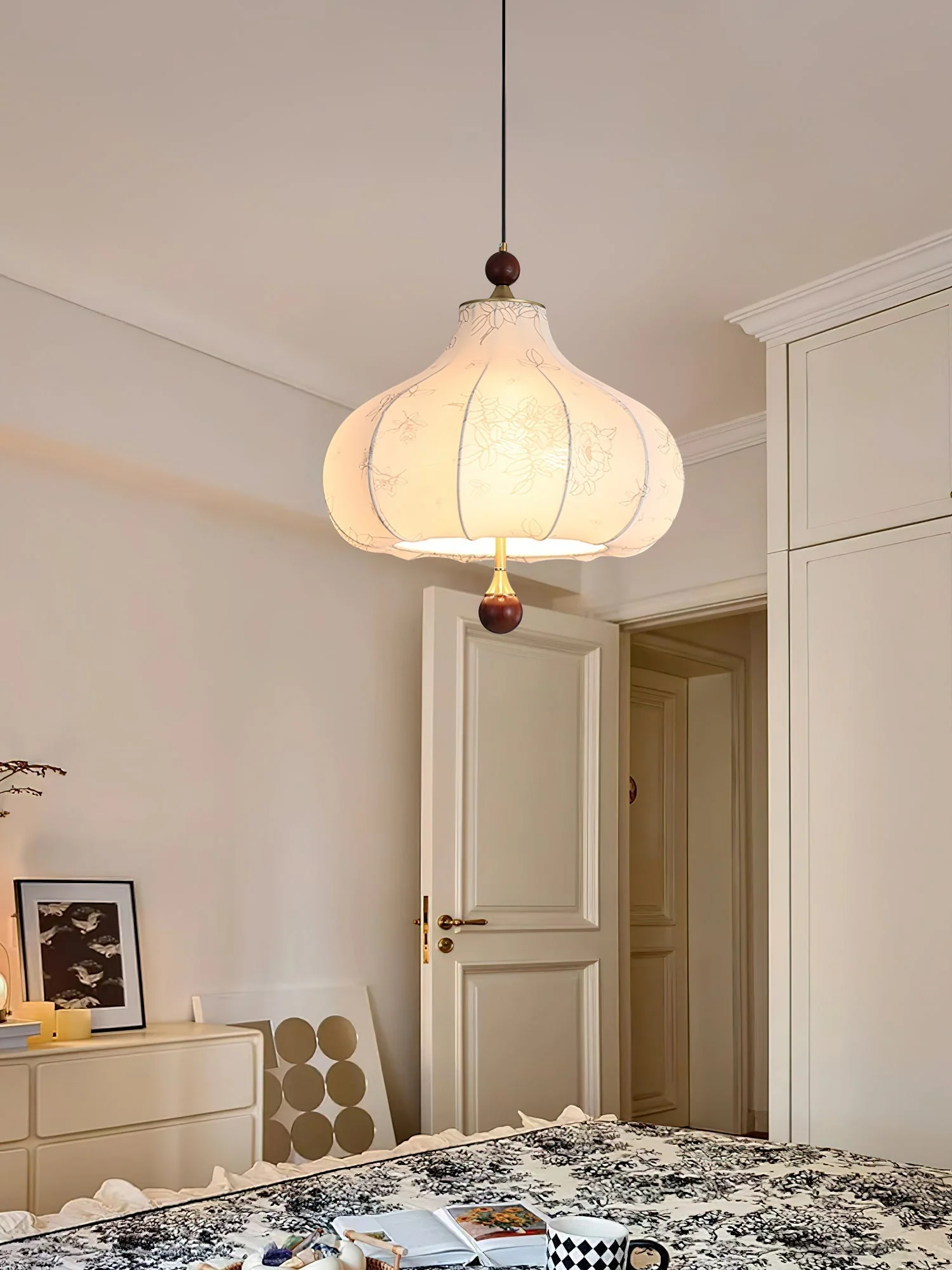Petal Vintage Wood Pendant Lamp - Image 3
