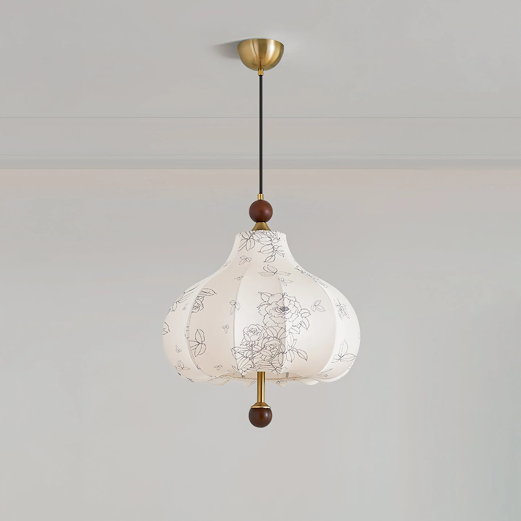 Petal Vintage Wood Pendant Lamp - Image 34