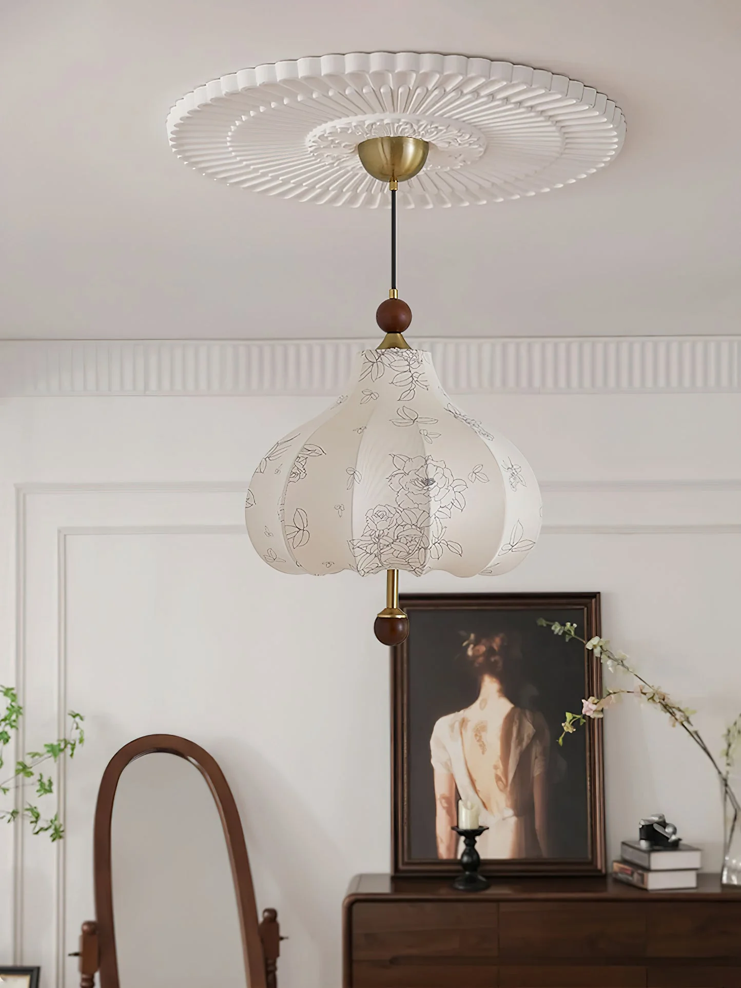 Petal Vintage Wood Pendant Lamp - Image 38