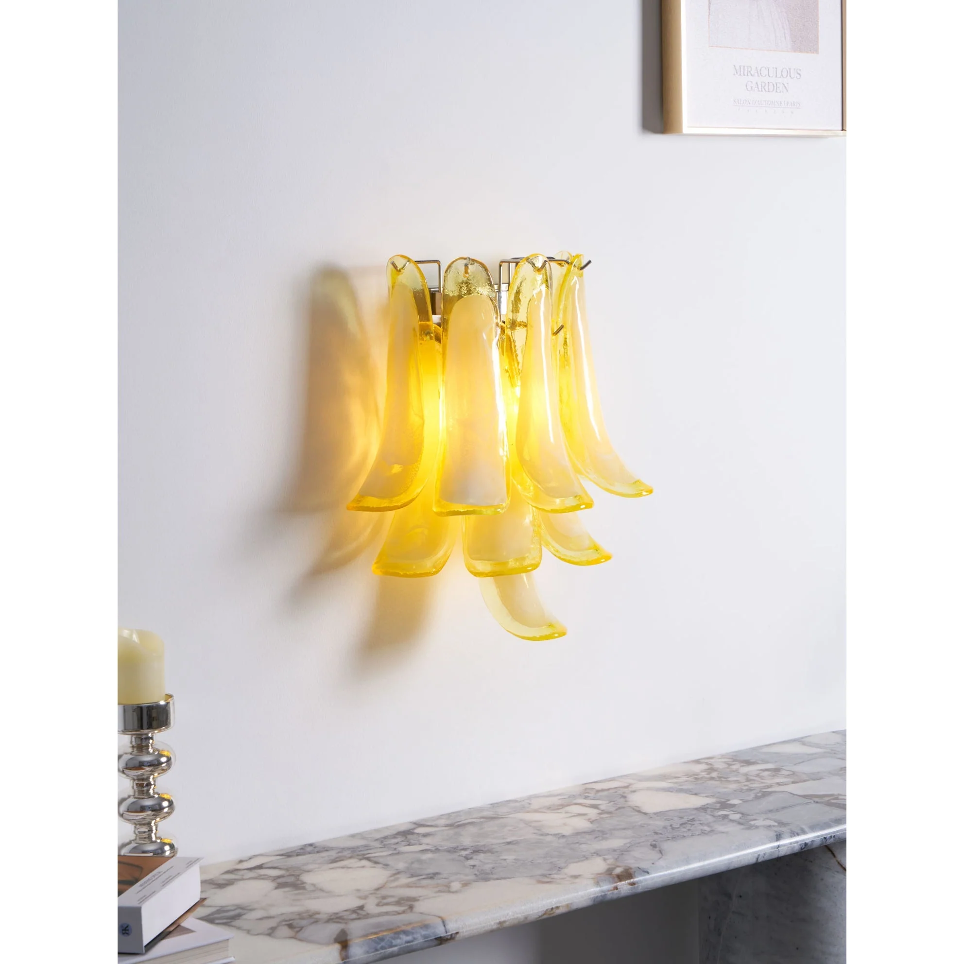 Petalo Contemporary Glass Wall Light - Image 10