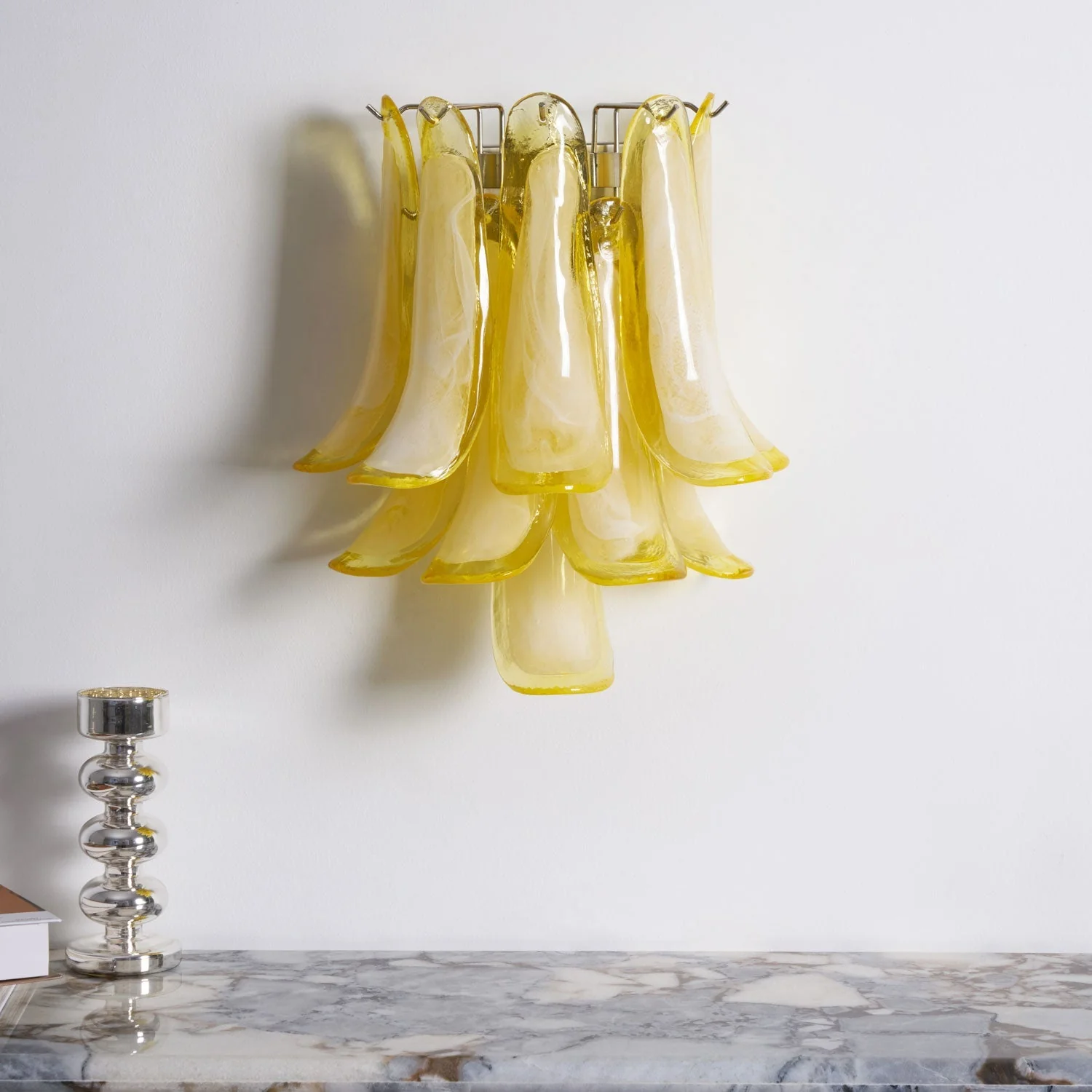 Petalo Contemporary Glass Wall Light - Image 11