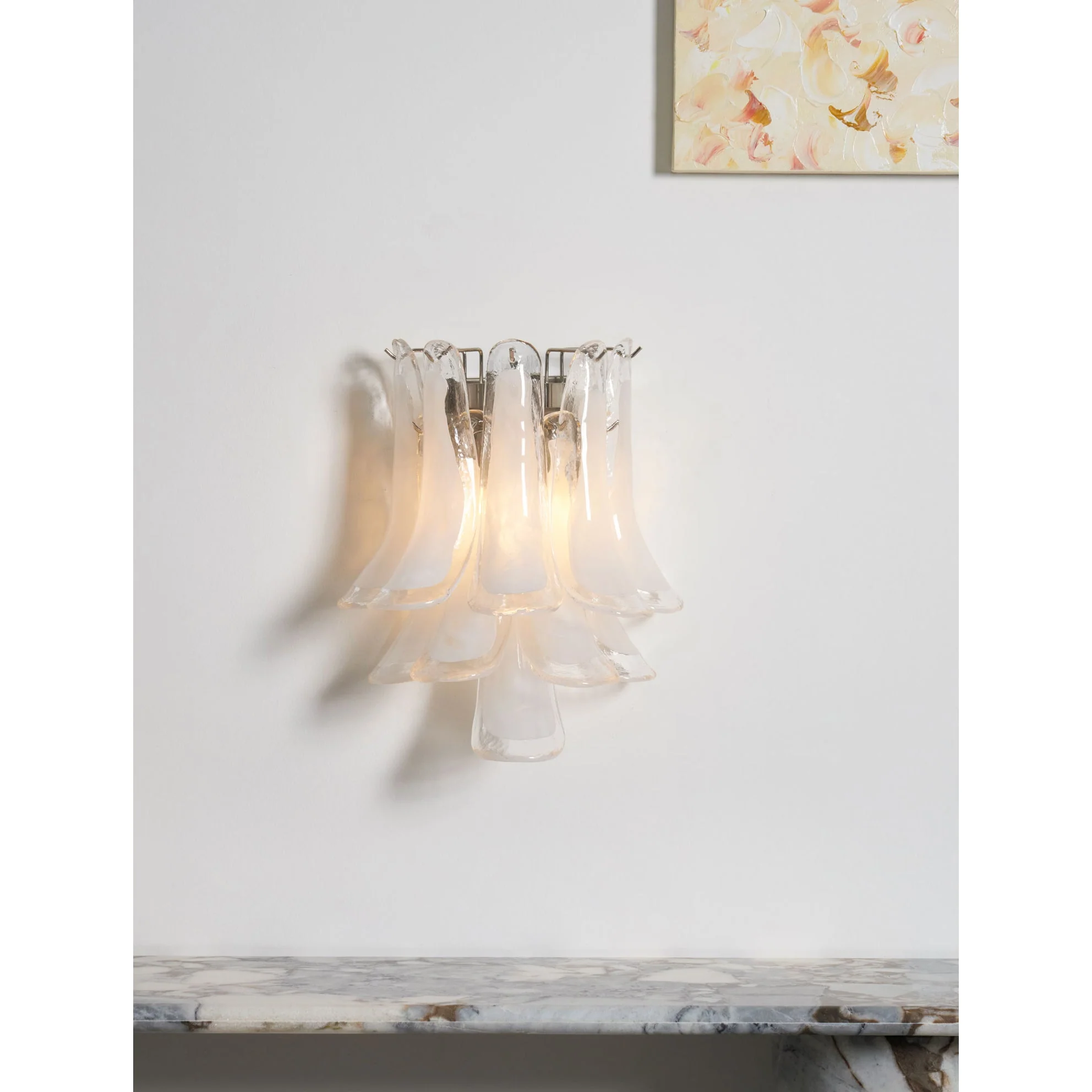 Petalo Contemporary Glass Wall Light - Image 12