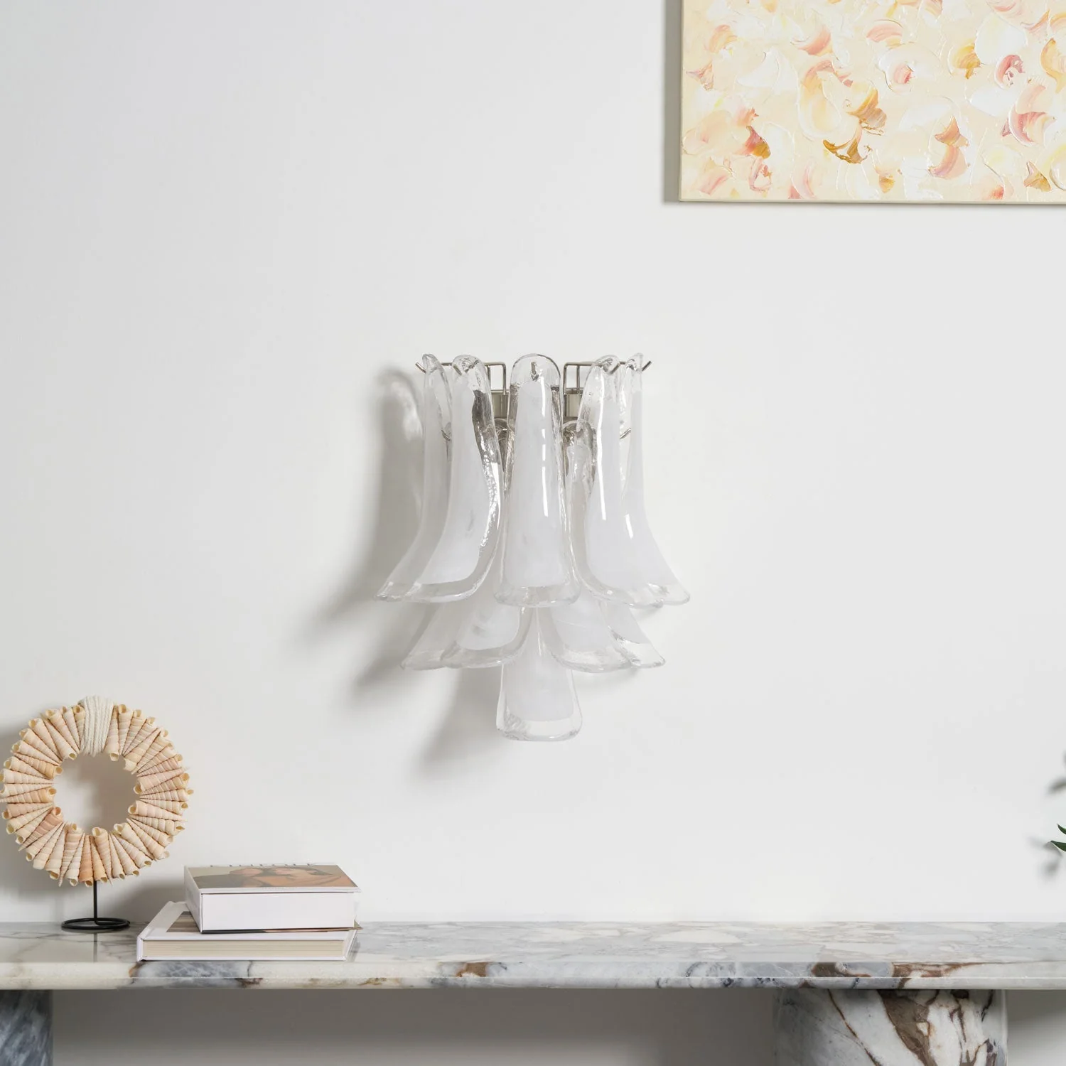 Petalo Contemporary Glass Wall Light - Image 4