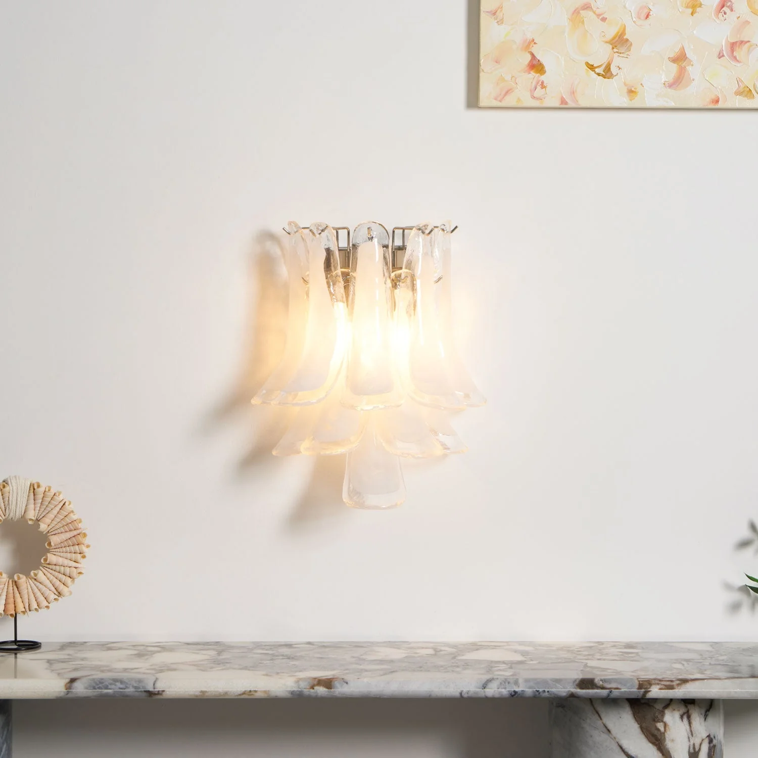 Petalo Contemporary Glass Wall Light - Image 5