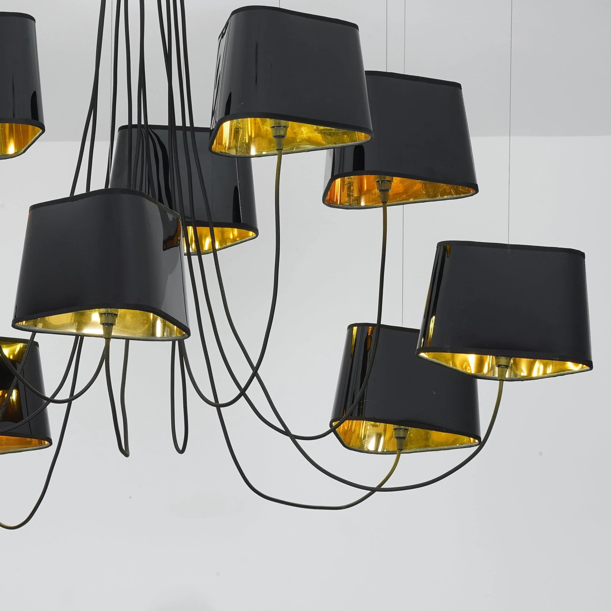 Petit Contemporary Fabric Chandelier - Image 20