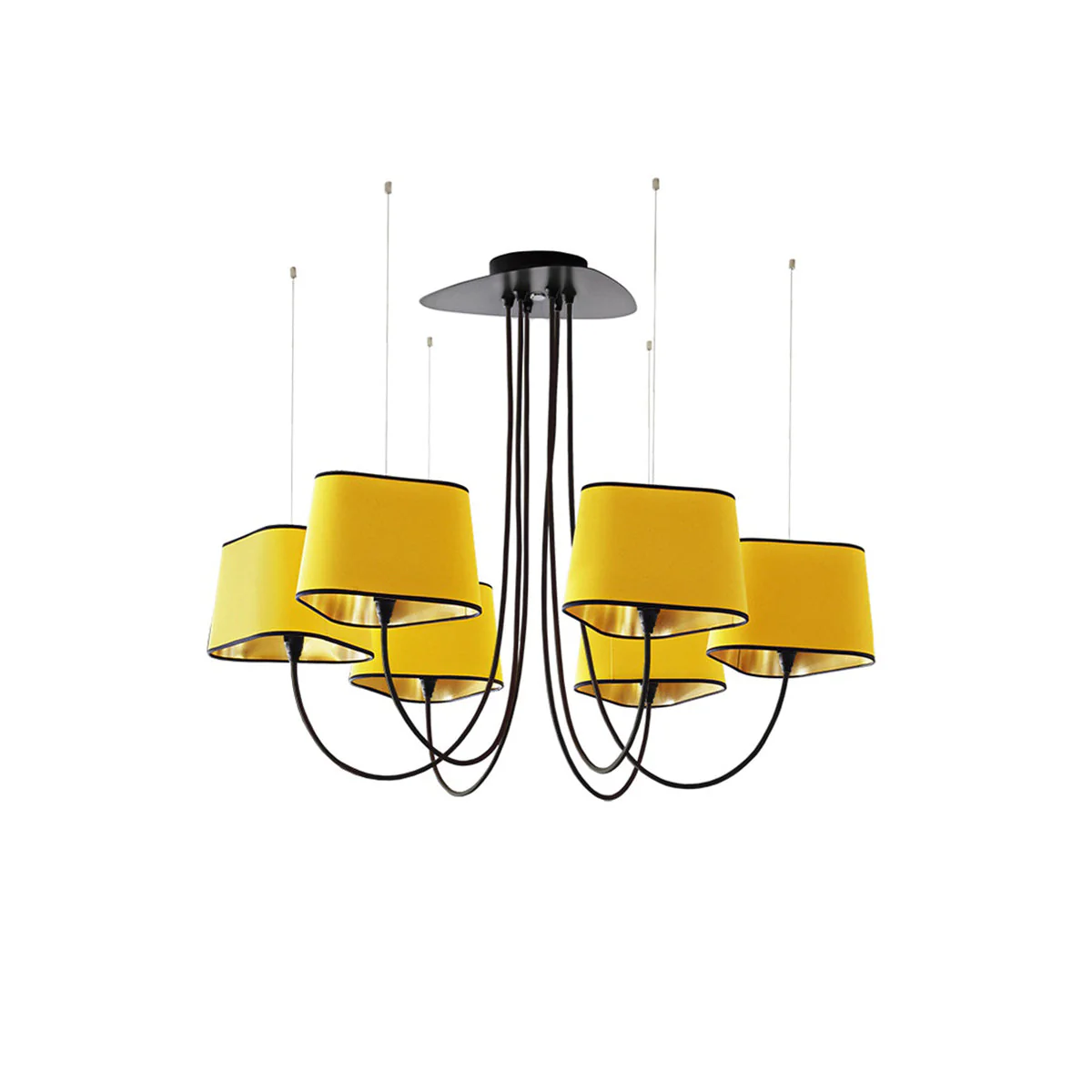 Petit Contemporary Fabric Chandelier - Image 35