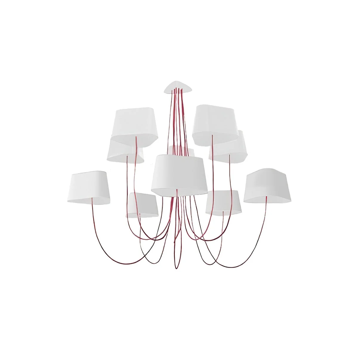 Petit Contemporary Fabric Chandelier - Image 38