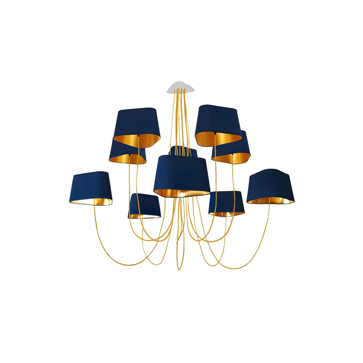 Petit Contemporary Fabric Chandelier - Image 42